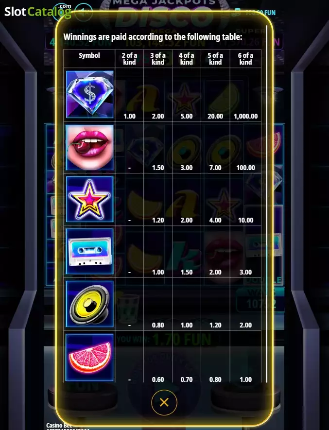 Mega Jackpots Disco Slot Review 2025, Play Demo for Free