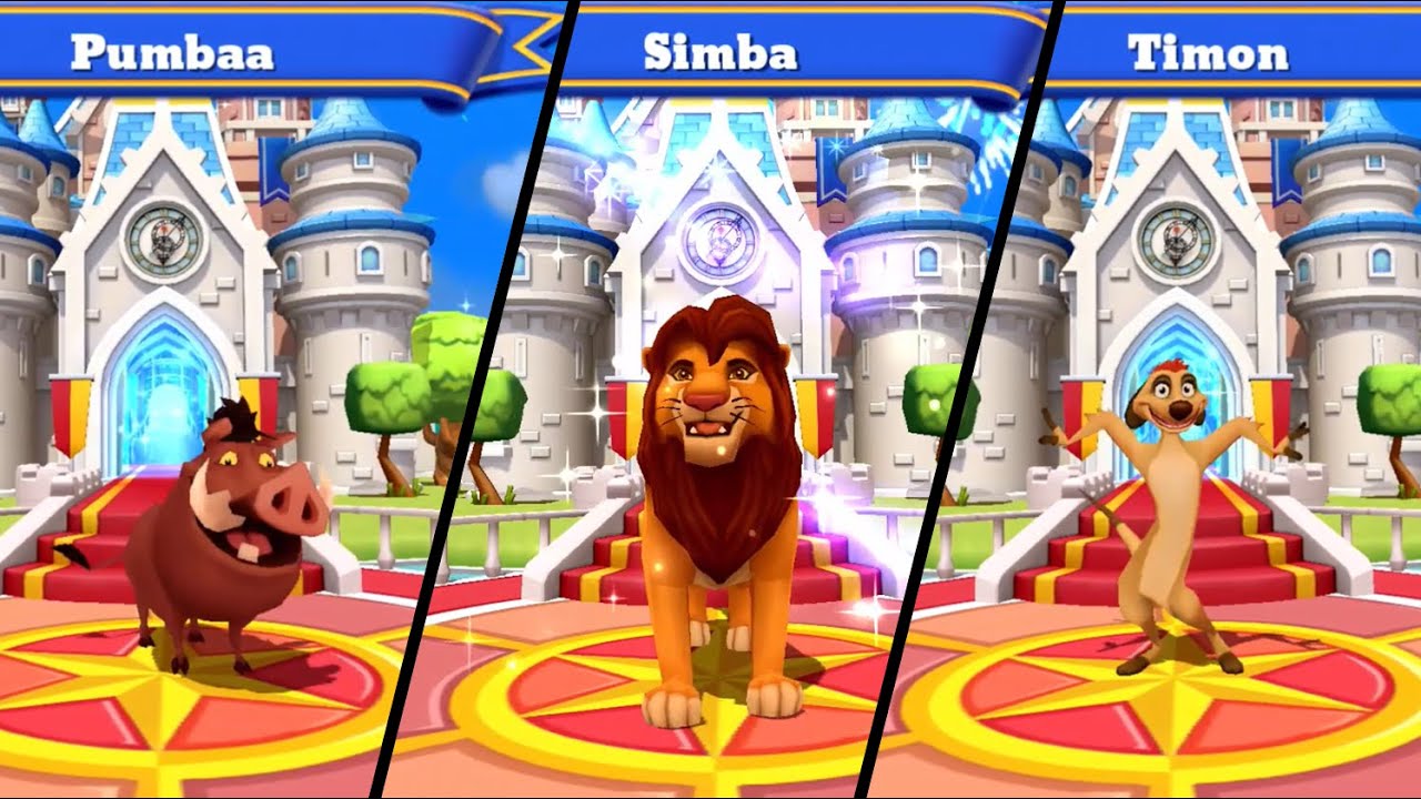 Welcome Screens LION KING CHARACTERS | Disney Magic Kingdoms - YouTube