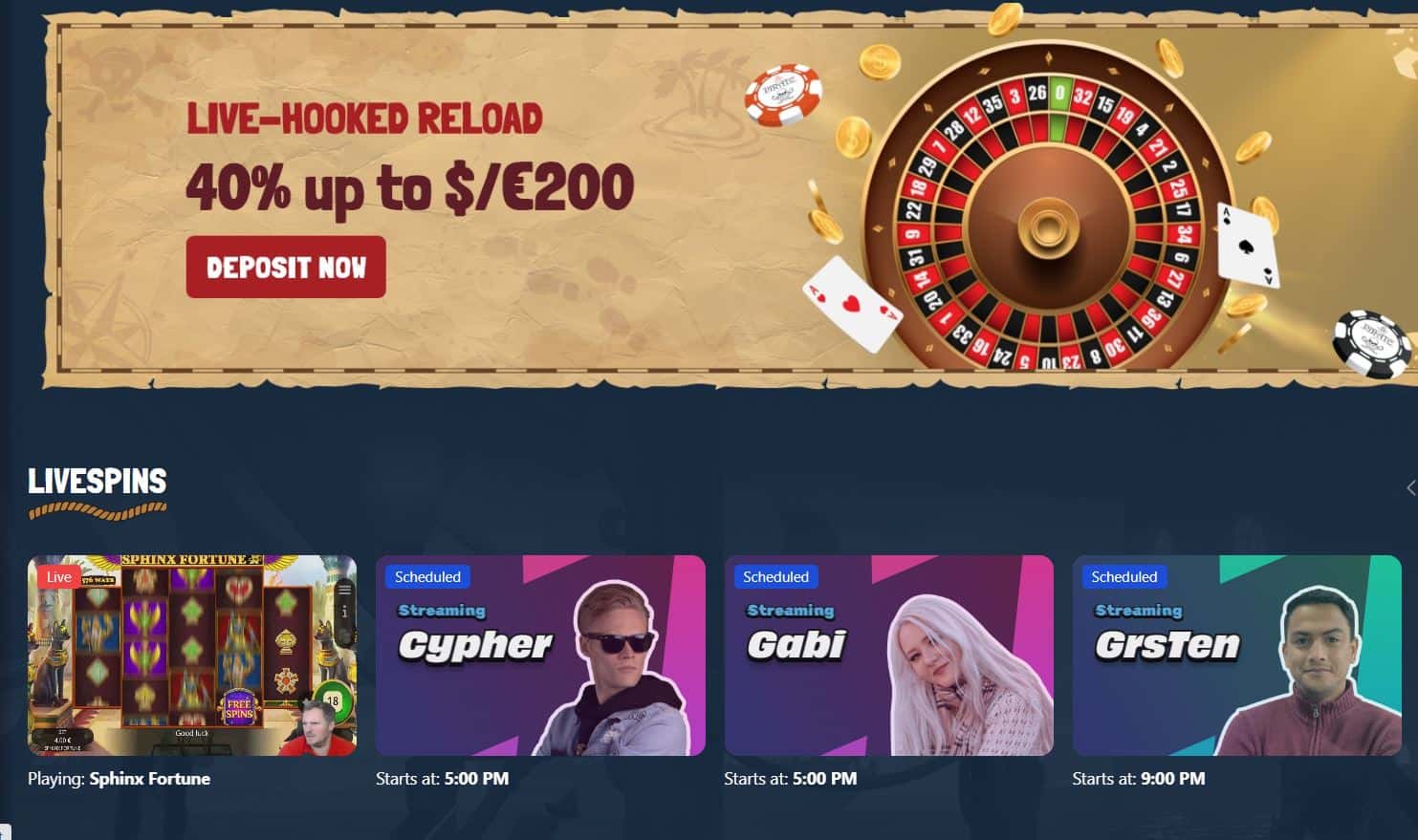 Treasure Spins Casino (2024) Get 130% up to C$500!